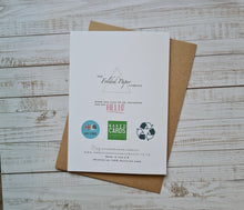 Load image into Gallery viewer, Welcome to the World Little One, Blue Personalised New Baby Card
