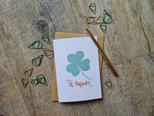Load image into Gallery viewer, St Patrick’s Day Shamrock Card
