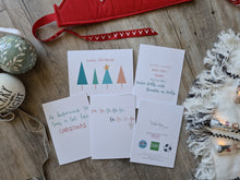 Load image into Gallery viewer, Colourful Christmas Trees Christmas Card
