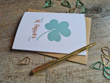 Load image into Gallery viewer, St Patrick’s Day Shamrock Card

