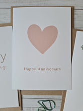 Load image into Gallery viewer, Pink Heart Anniversary Card
