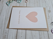 Load image into Gallery viewer, Pink Heart Anniversary Card
