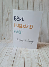 Load image into Gallery viewer, Best Husband Ever Card
