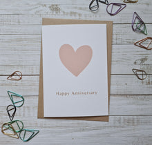 Load image into Gallery viewer, Pink Heart Anniversary Card
