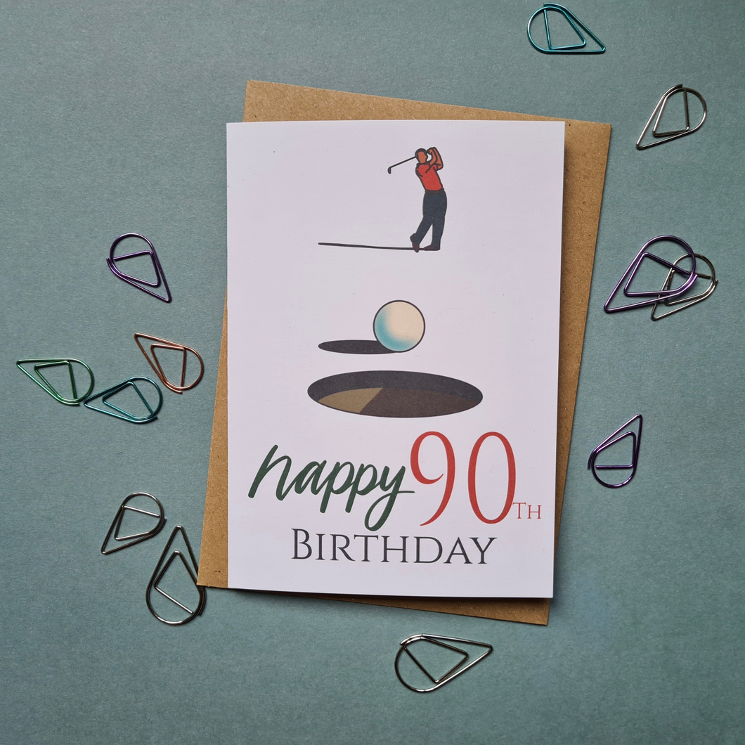 Golfer’s Birthday Card