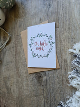 Load image into Gallery viewer, ‘Oh Come Let us Adore Him’ Wreath Christmas Card
