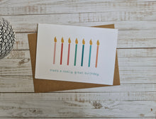 Load image into Gallery viewer, Happy Birthday Candles Card
