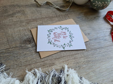 Load image into Gallery viewer, ‘Joy to the World’ Wreath Christmas Card
