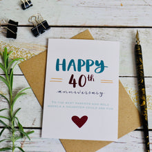 Load image into Gallery viewer, Personalised Year Anniversary Card
