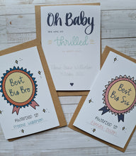 Load image into Gallery viewer, Oh Baby, New Baby Card. Blue
