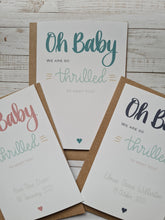 Load image into Gallery viewer, Oh Baby, New Baby Card. Pink
