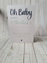Load image into Gallery viewer, Oh Baby, New Baby Card. Blue
