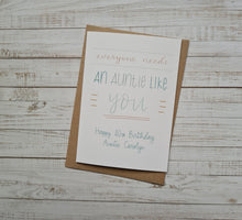 Load image into Gallery viewer, Everyone Needs An Auntie Like You Card

