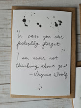 Load image into Gallery viewer, Virginia Woolf Quote Card

