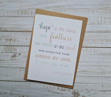 Load image into Gallery viewer, A card about Hope Greeting Card The Folded Paper Company 
