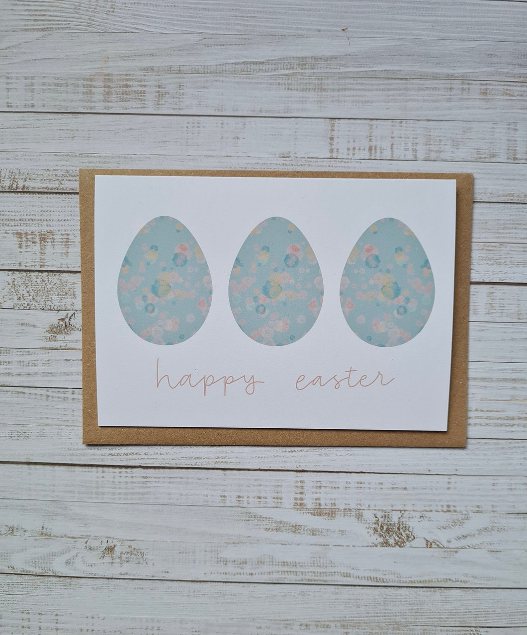 Easter Eggs in a Row Card