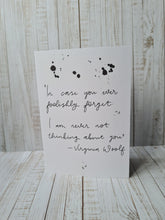 Load image into Gallery viewer, Virginia Woolf Quote Card
